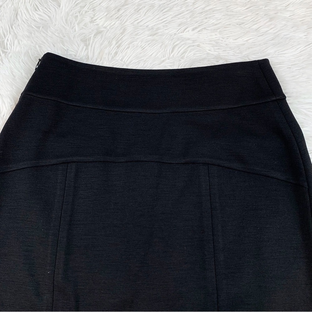 Diane Von Furstenberg black high rise‎ a-line wool skirt with square pockets - Picture 11 of 11